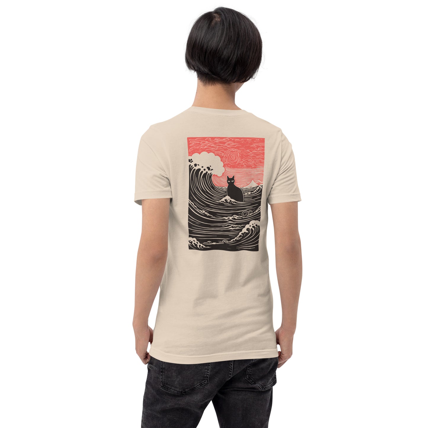 Black Cat on the Ocean T-Shirt