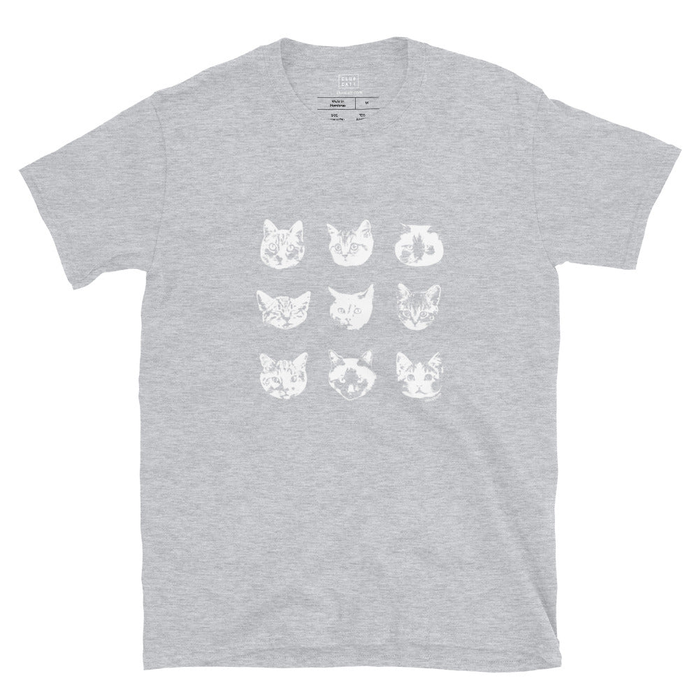 9 Cats on T-Shirt