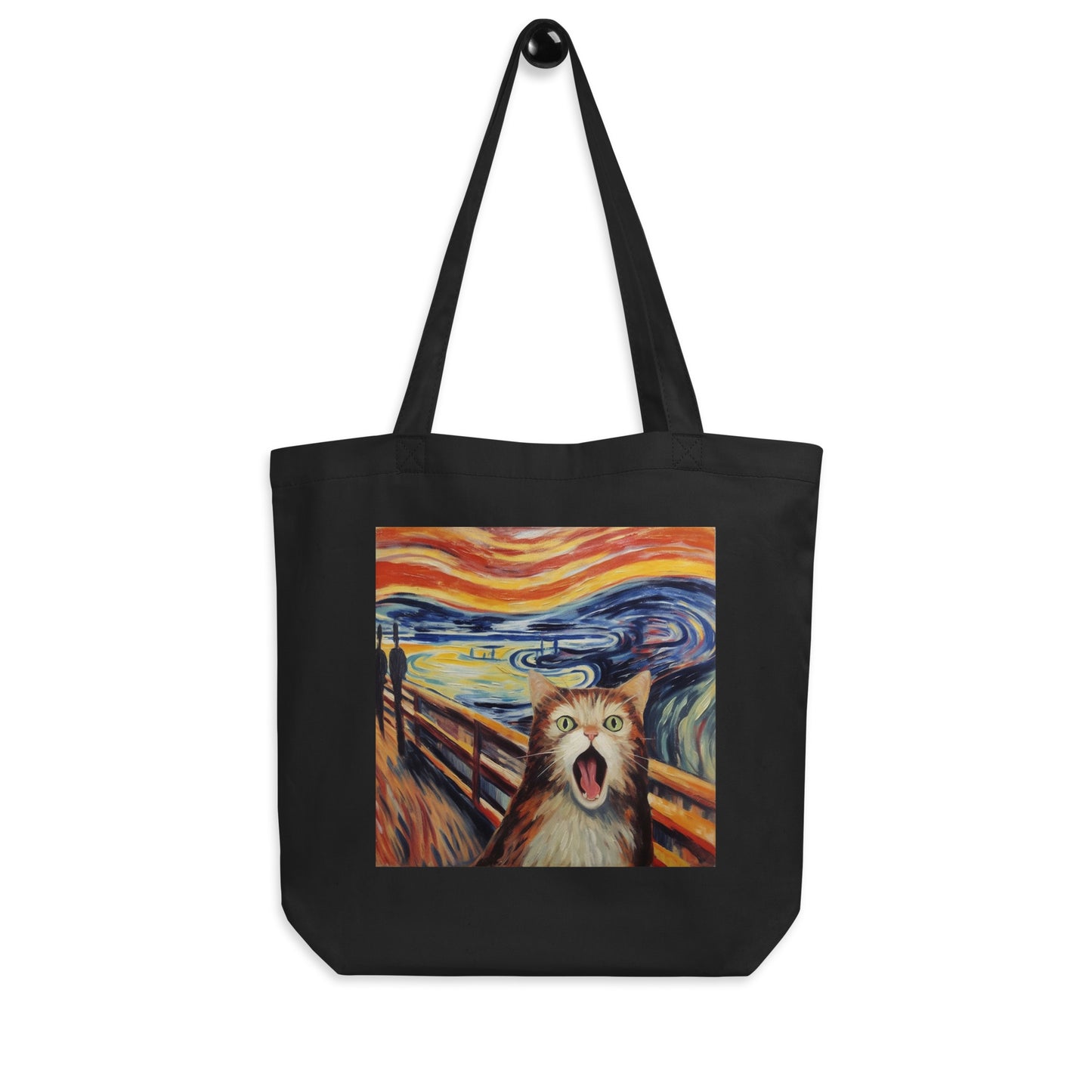 Cat Scream Painting - Eco Tote Bag