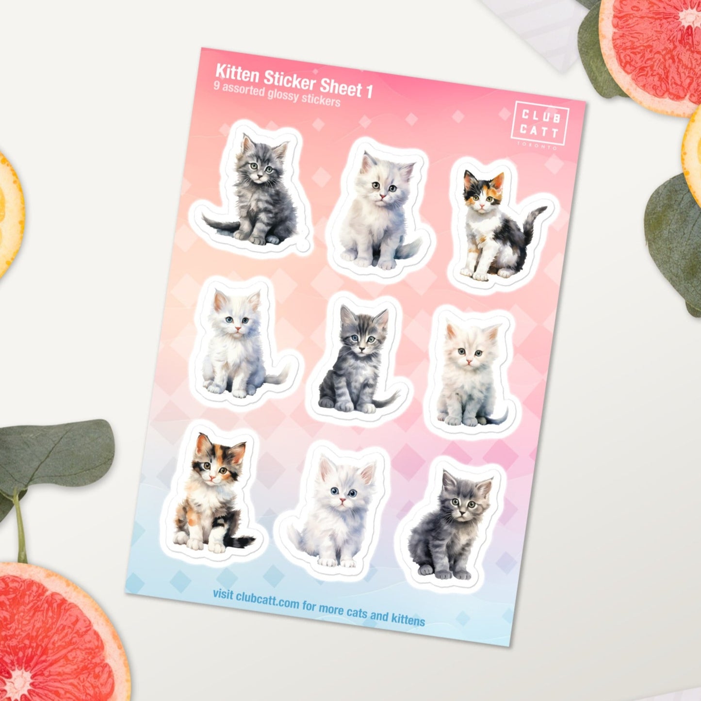 Kitten Sticker Sheet 1