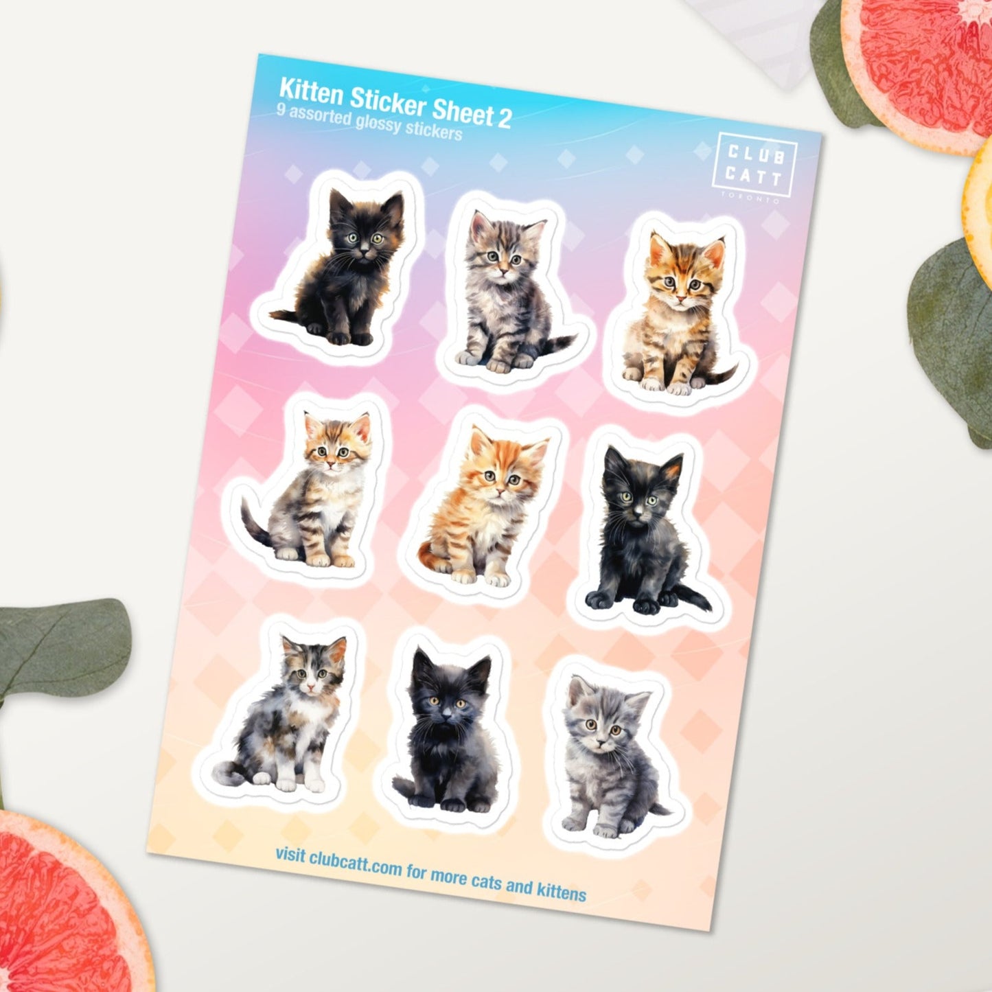 Kitten Sticker Sheet 2