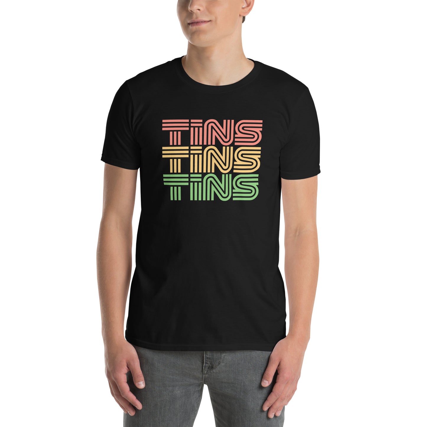 TINS Game Jam Retro Stack T-Shirt