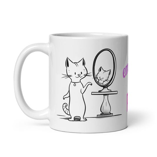 Embrace Your Purr-Fection Cat Coffee Mug