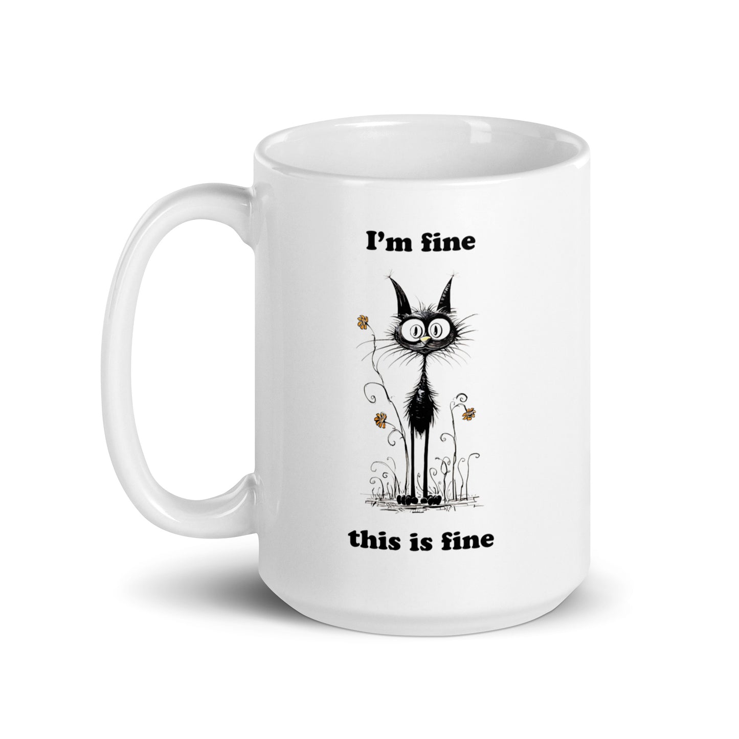 I'm Fine, This is Fine Cat Coffee Mug