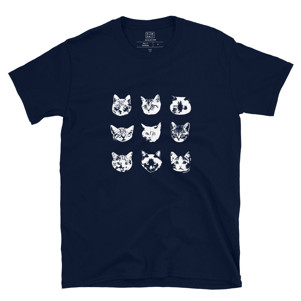 9 Cats on T-Shirt